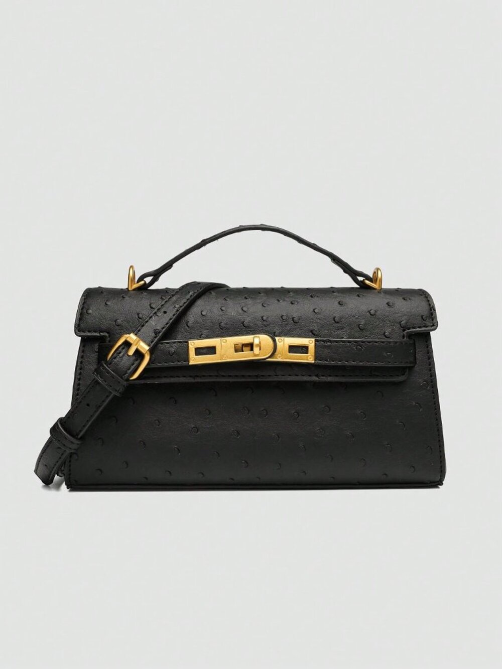 Black Fashionable Women's Minimalist Shoulder Crossbody Bag